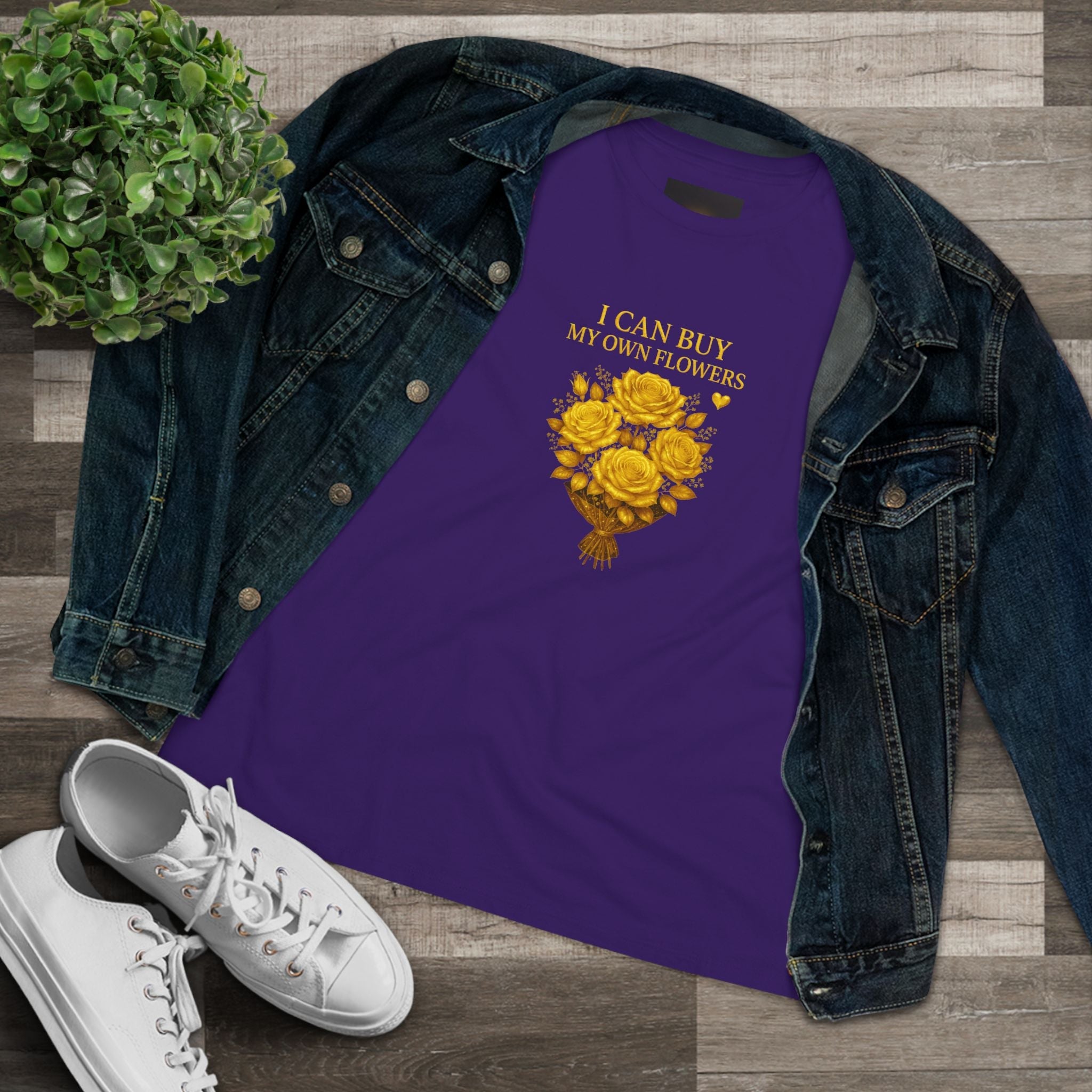I Can Buy My Own Flowers Women's Tee — Floral Independence Bouquet Shirt - AURA BY RS ®