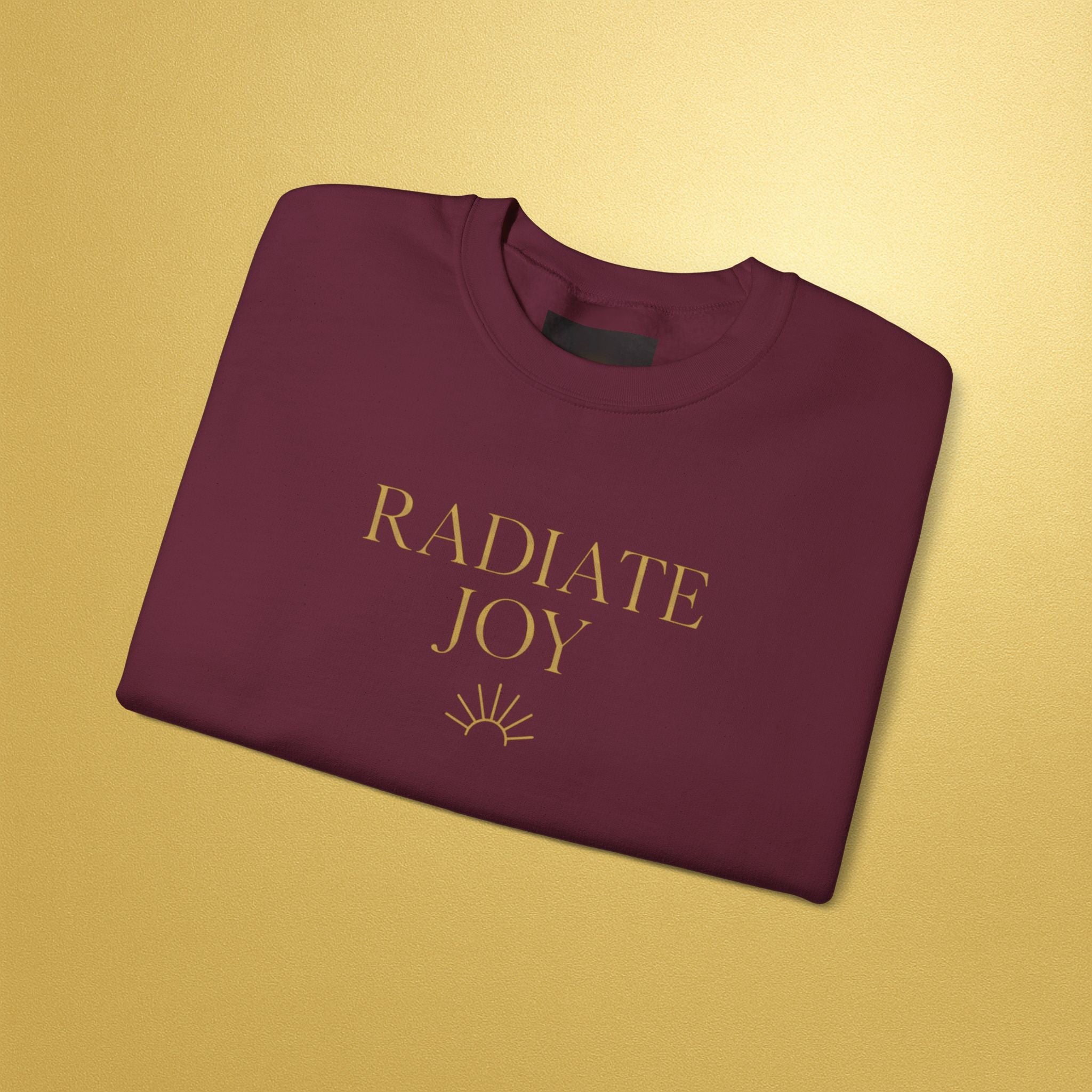 Radiate Joy Crewneck Sweatshirt | Inspirational - AURA BY RS ®